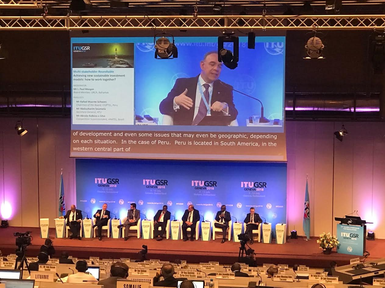 Presidente del OSIPTEL analizó inversión en infraestructura de banda ancha en Simposio Mundial de Organismos Reguladores