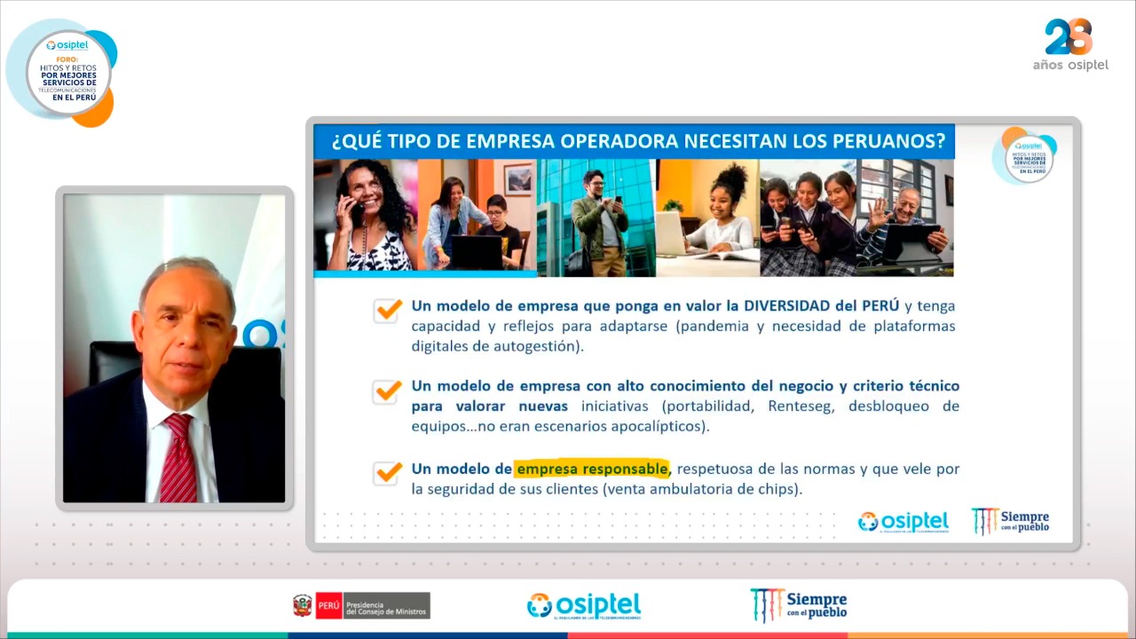OSIPTEL: Los usuarios de telecomunicaciones ya no están dispuestos a sacrificar la calidad de sus servicios por el precio
