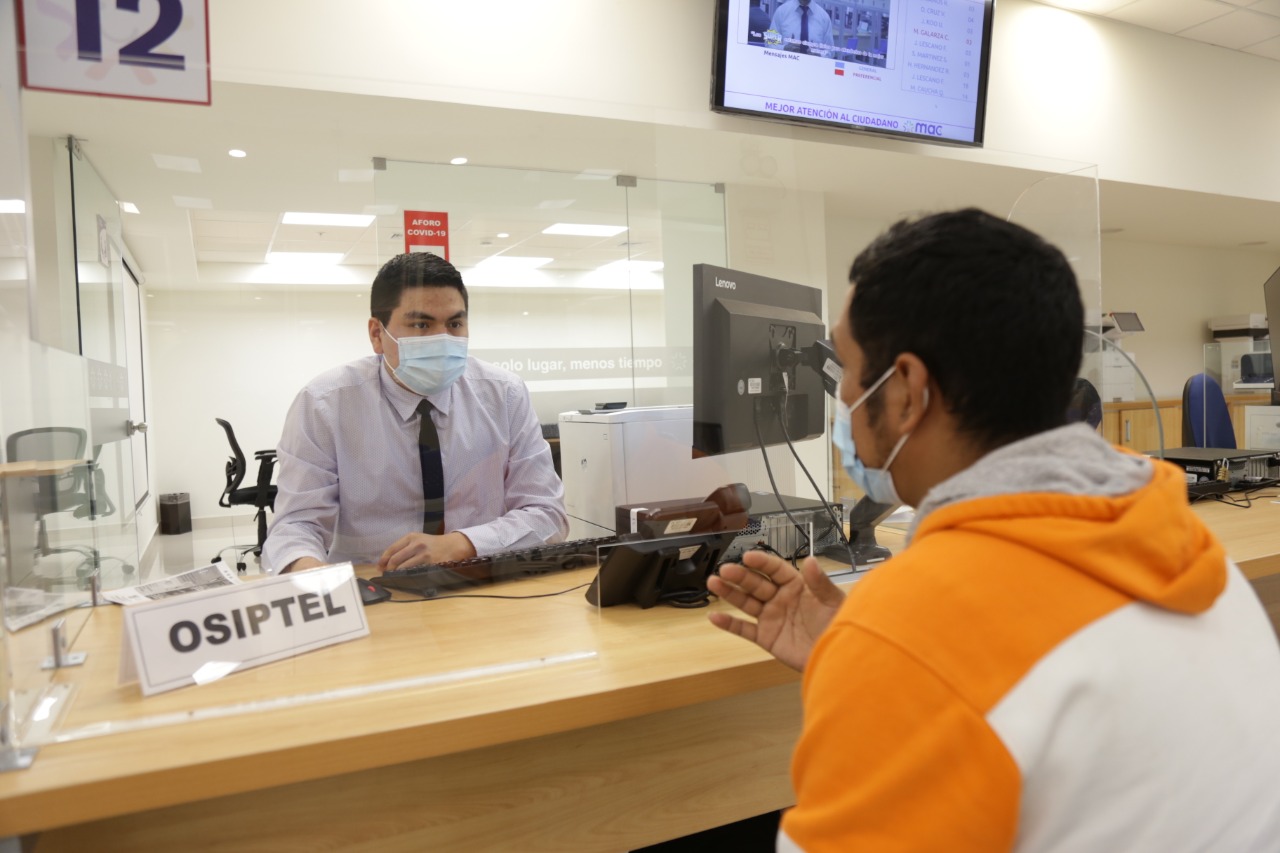 OSIPTEL reanuda atención presencial a usuarios en las regiones de Huancavelica, Madre de Dios y Moquegua