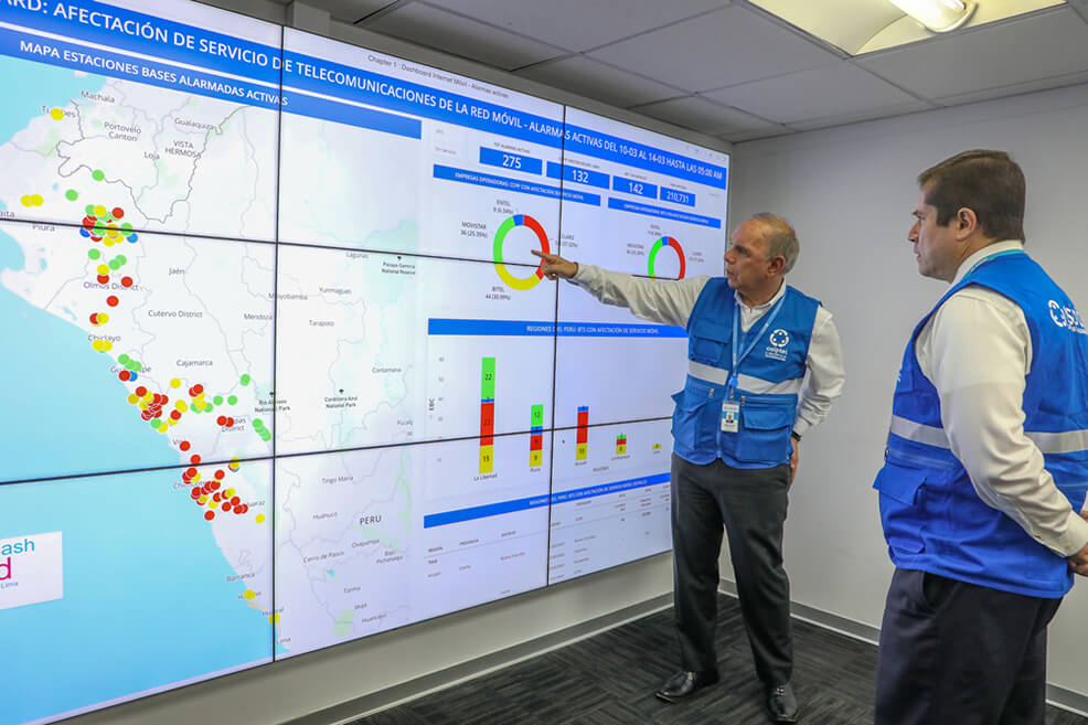 OSIPTEL: Centro de monitoreo detecta más de 140 antenas móviles sin servicio en la zona norte del país