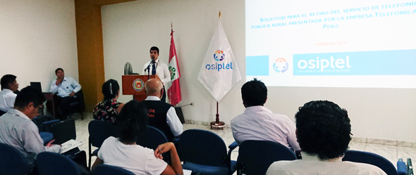 OSIPTEL realizó audiencias públicas para evaluar solicitud de retiro de teléfonos públicos en centros poblados de Piura y Junín