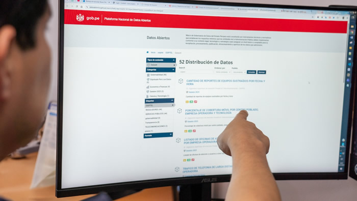 OSIPTEL obtiene reconocimiento internacional en datos abiertos