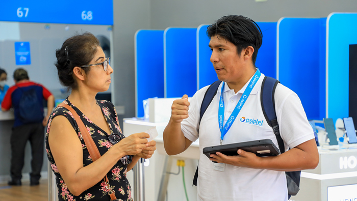 OSIPTEL atendió a más de 31 000 usuarios a través de monitoreos en los centros de atención de empresas operadoras durante 2023