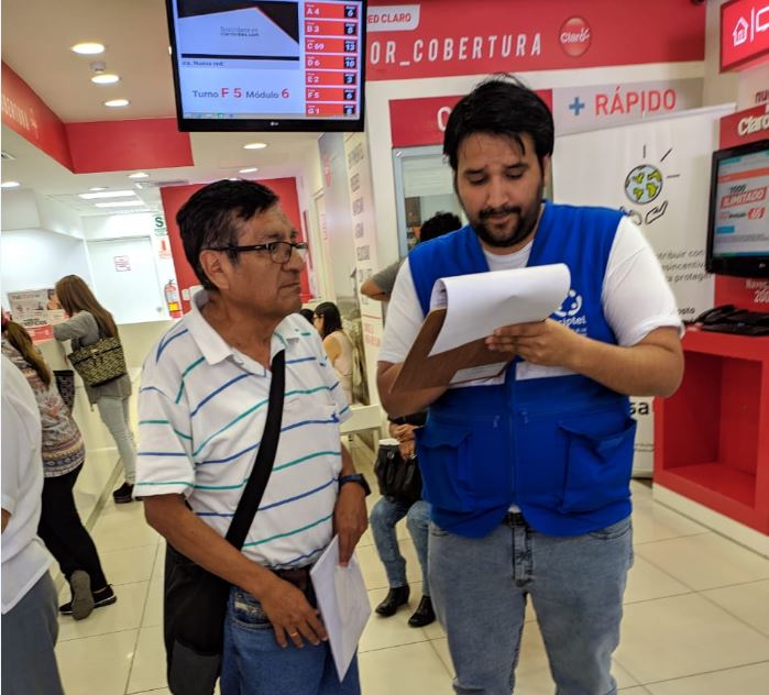 OSIPTEL continúa visitas inopinadas a centros de atención de empresas operadoras de telefonía