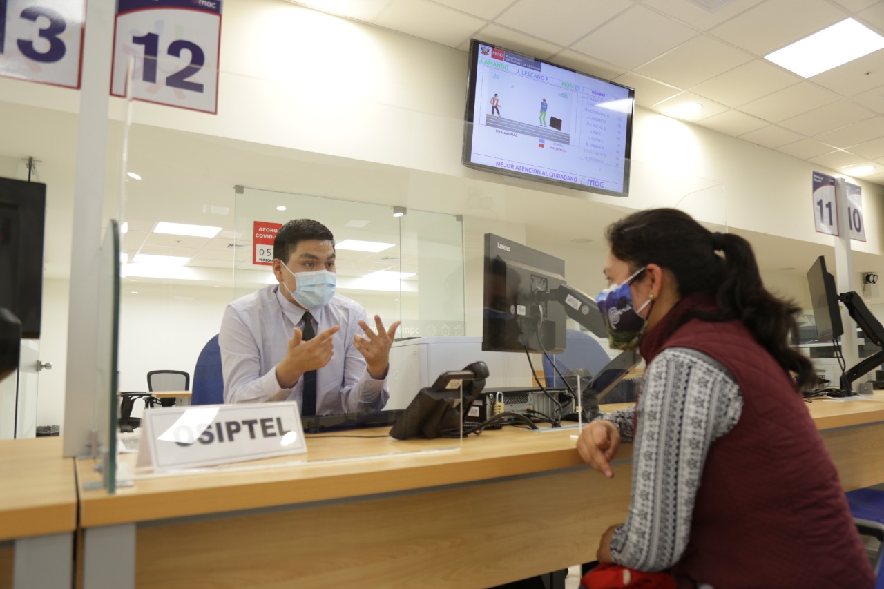 OSIPTEL brindó más de 361 mil orientaciones a los usuarios en el primer semestre del año