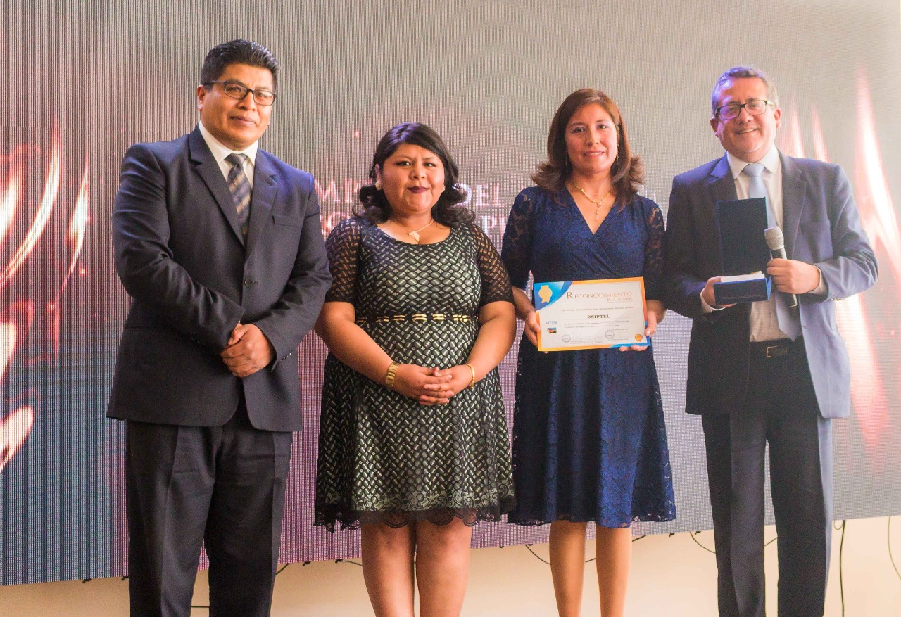 OSIPTEL fue reconocido como “El organismo supervisor del año” en Puno