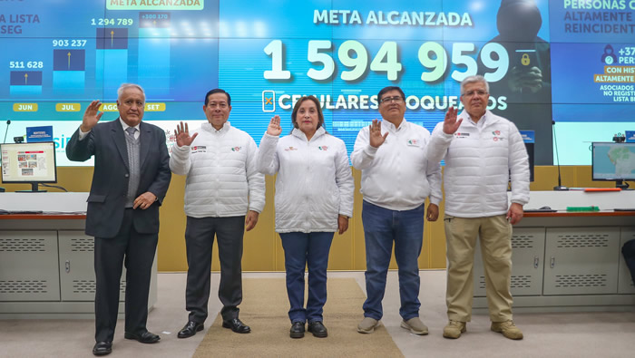 Se completa el bloqueo de más de 1.5 millones de celulares no registrados en la lista blanca del Renteseg y con historial negativo