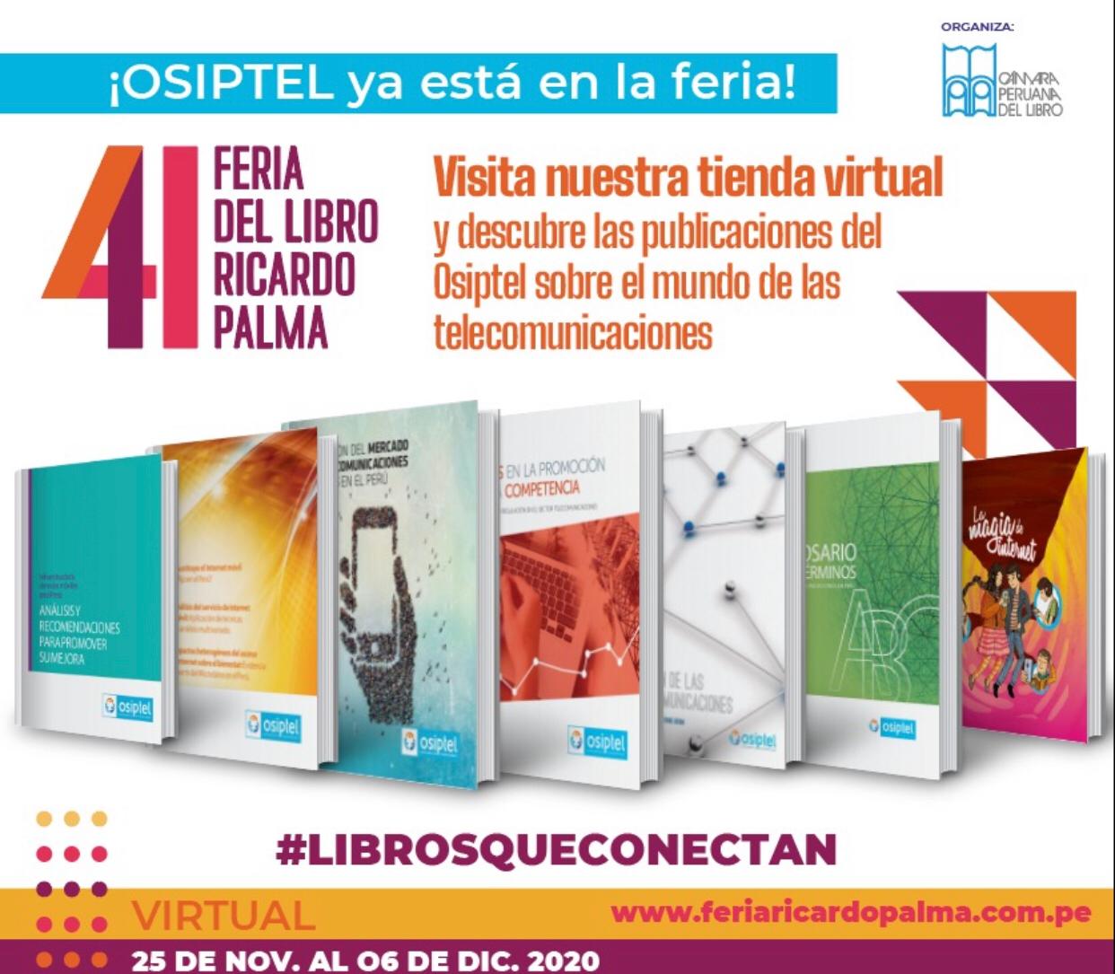 Osiptel presente en la feria del libro Ricardo Palma