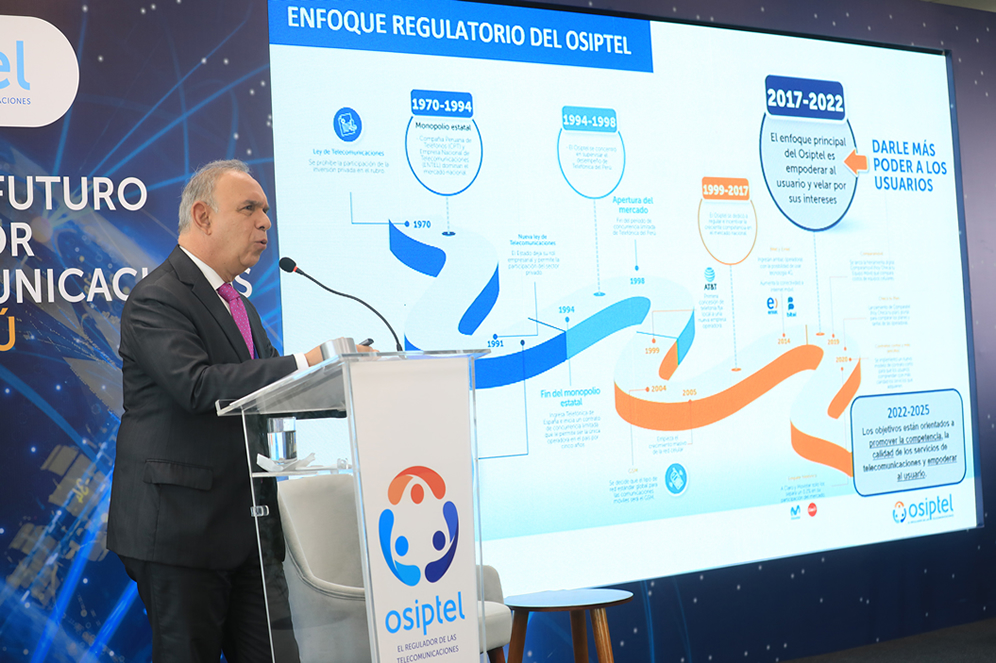 OSIPTEL: se requiere invertir más de S/18 000 millones al 2025 en sector telecomunicaciones para continuar con el crecimiento y abrir camino al 5G